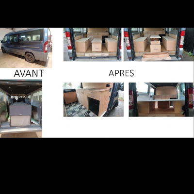 Projet fou : aménagement d'un fourgon mortuaire en van habitable ! - une actualité de l'Entreprise Adaptée Guynemer à Colombelles Projet fou : aménagement d'un fourgon mortuaire en van habitable !