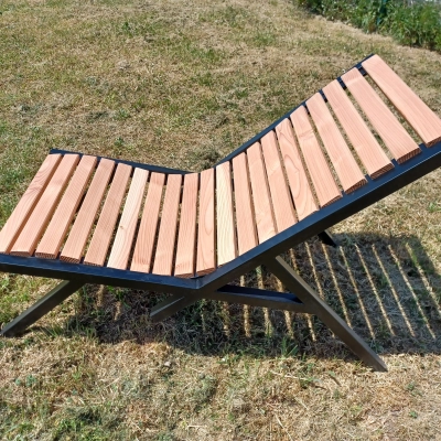 Chaise longue bois