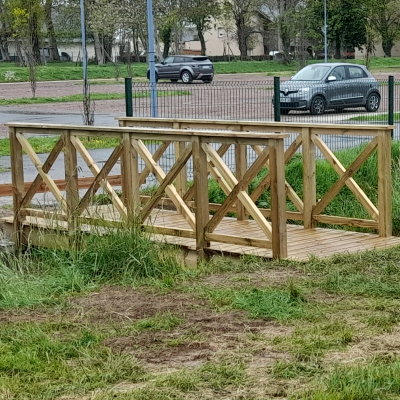 Passerelle en bois